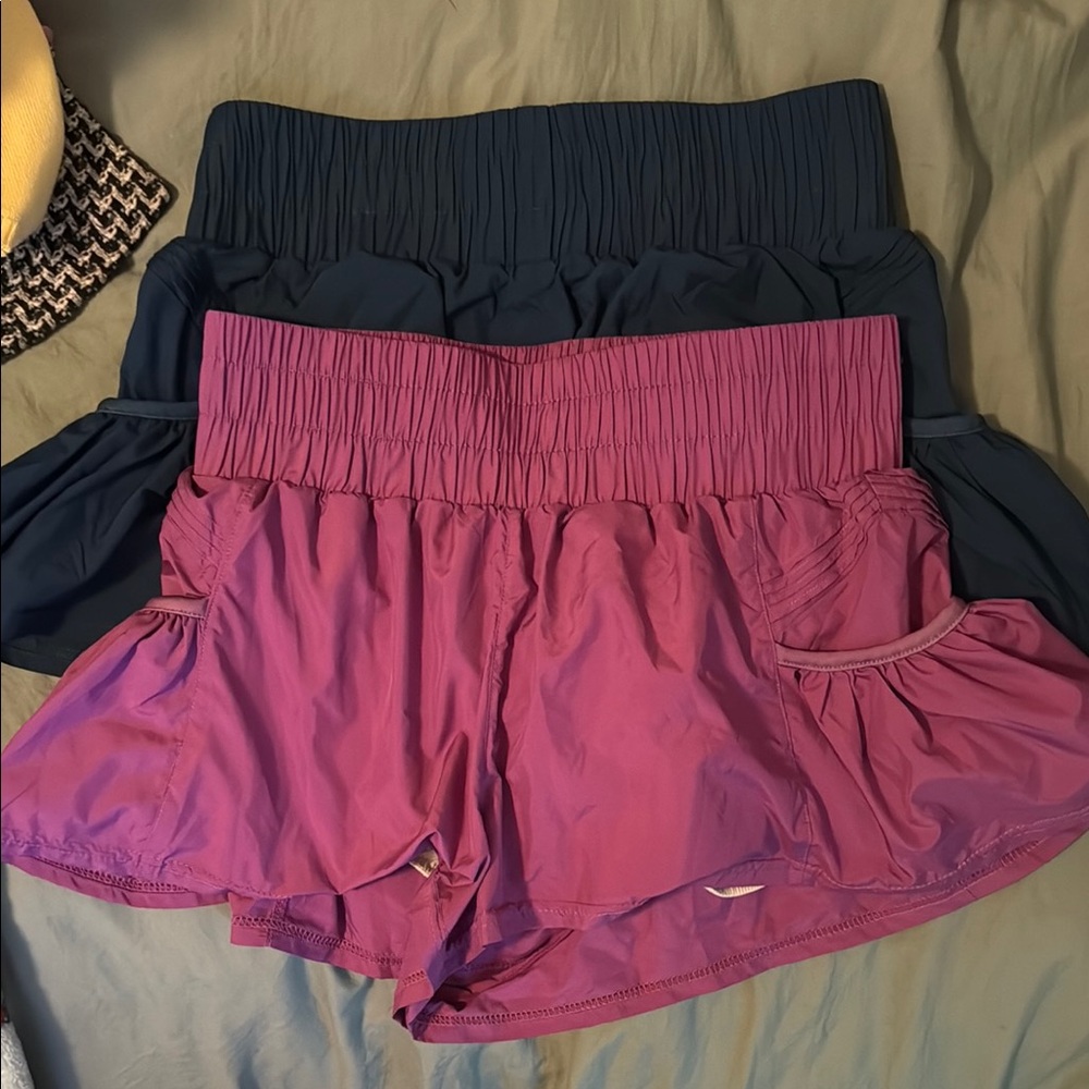 2 pack of Stylish Purple and navy blue Women's Shorts
